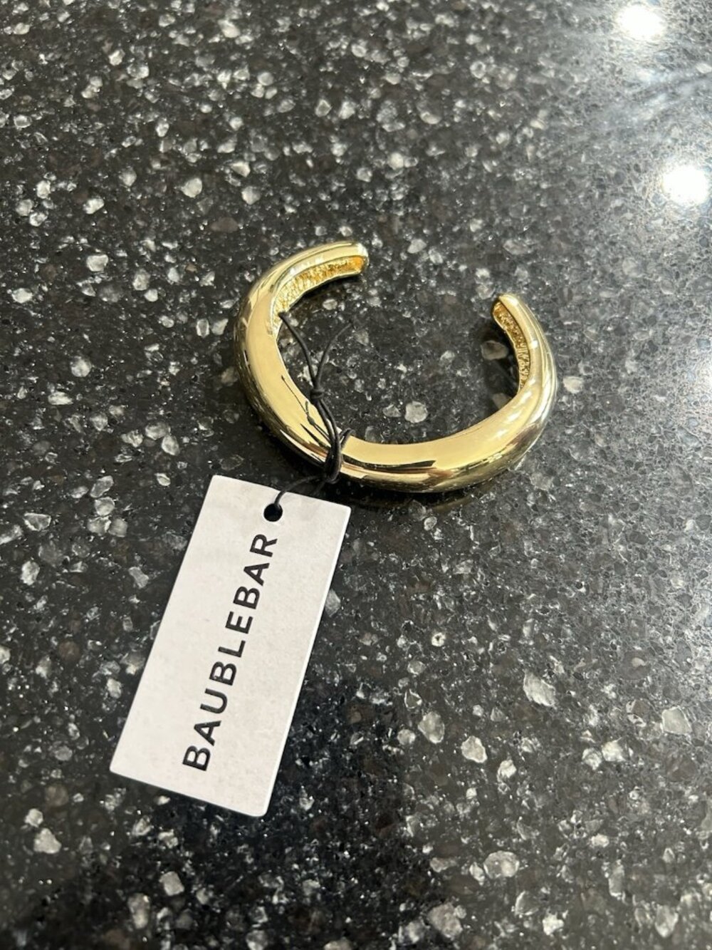 Bauble Bar Gold Cuff Bracelet Chunky New